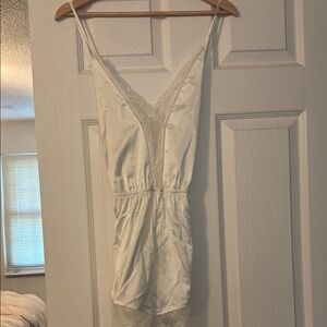 Lulu's White Lace Chemise